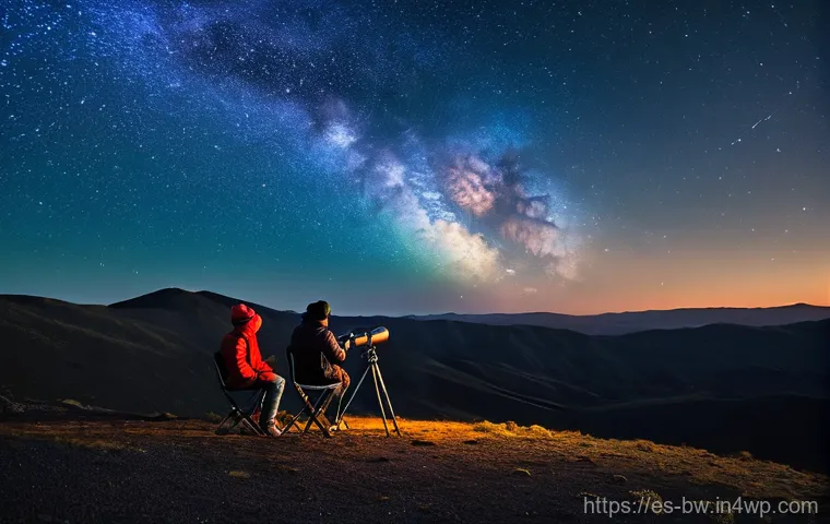 천문 관광 관련 법규 및 지침 - **Prompt 1: Stargazing in a Starlight Reserve**
    "A serene night scene in a certified Starlight R...